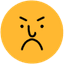 Angry emotion icon