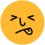 Disgusted emotion icon