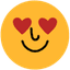 Flirty emotion icon