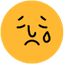Sad emotion icon