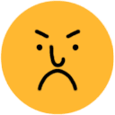 Angry emotion icon